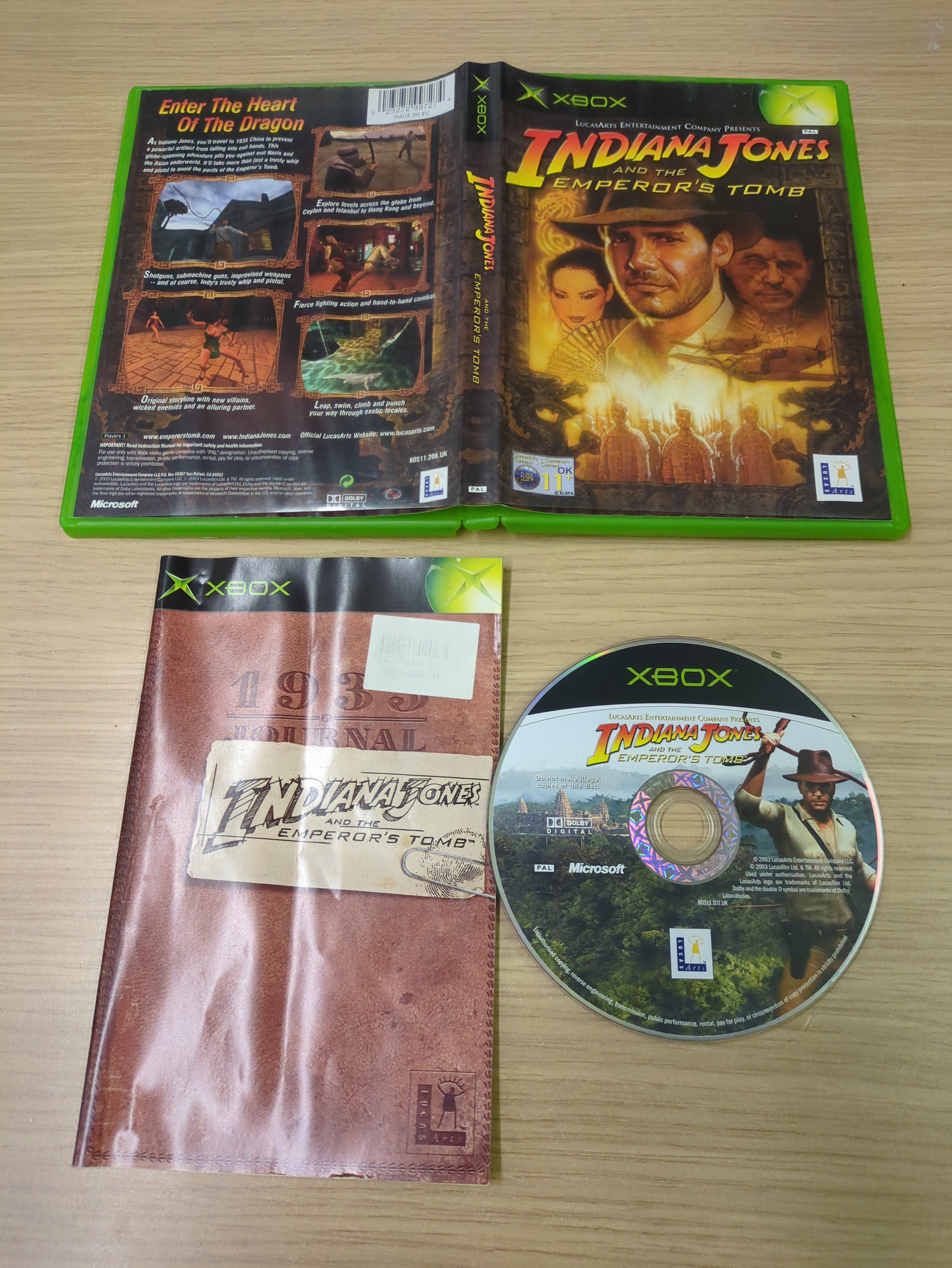 Indiana Jones and the Emperor's Tomb original Xbox game Indiana Jones and the Emperor's Tomb original Xbox game